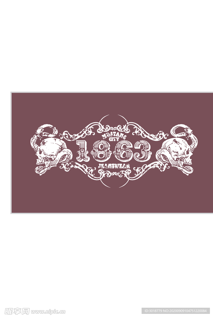 字母印花