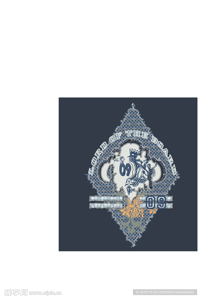 字母印花
