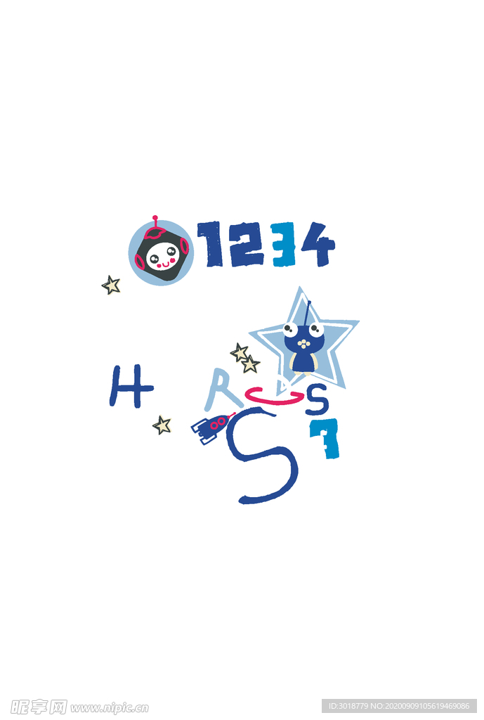 字母印花