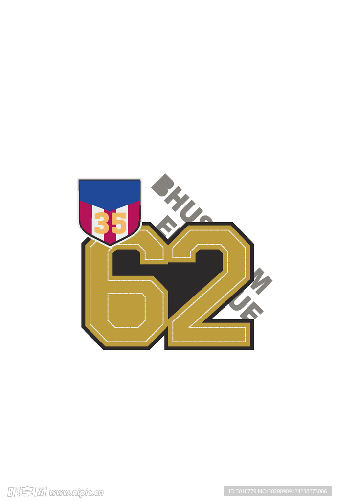 字母印花