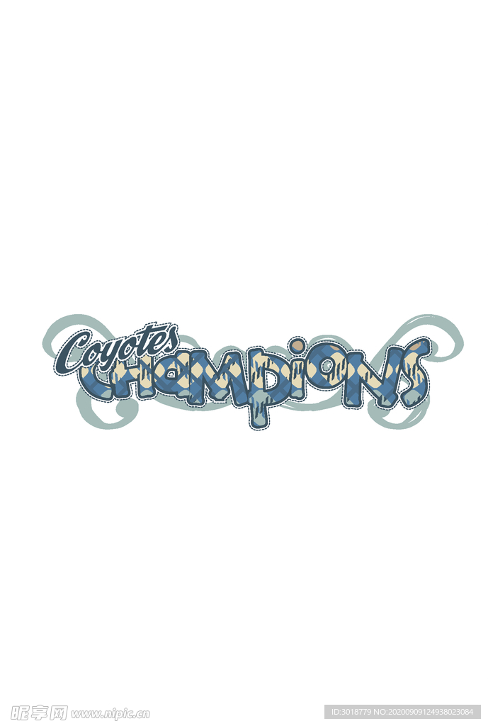 字母印花