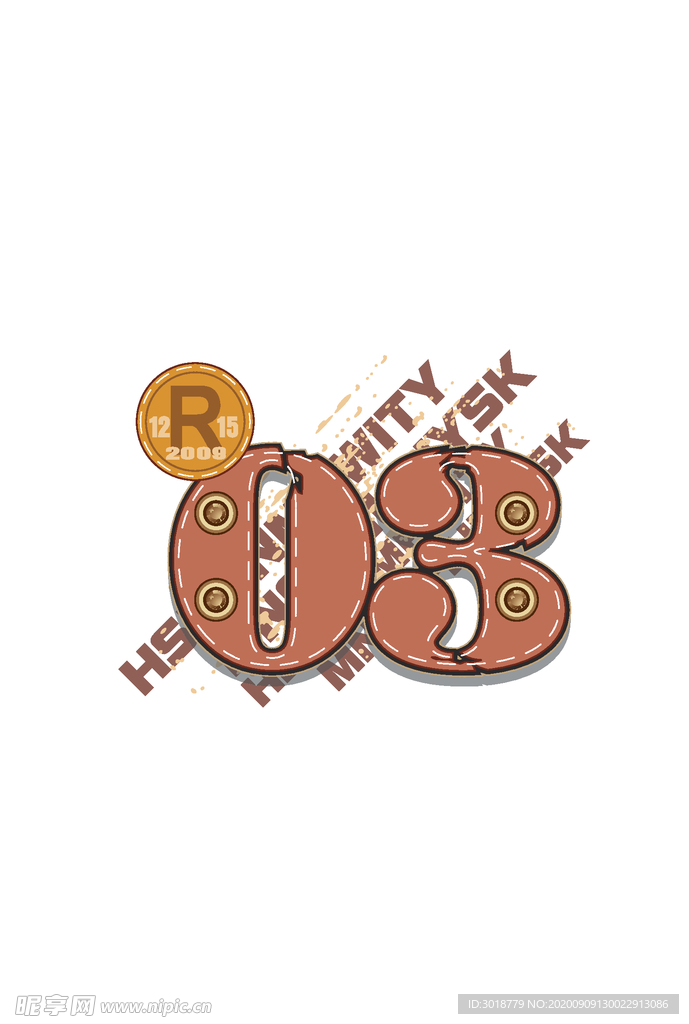 字母印花