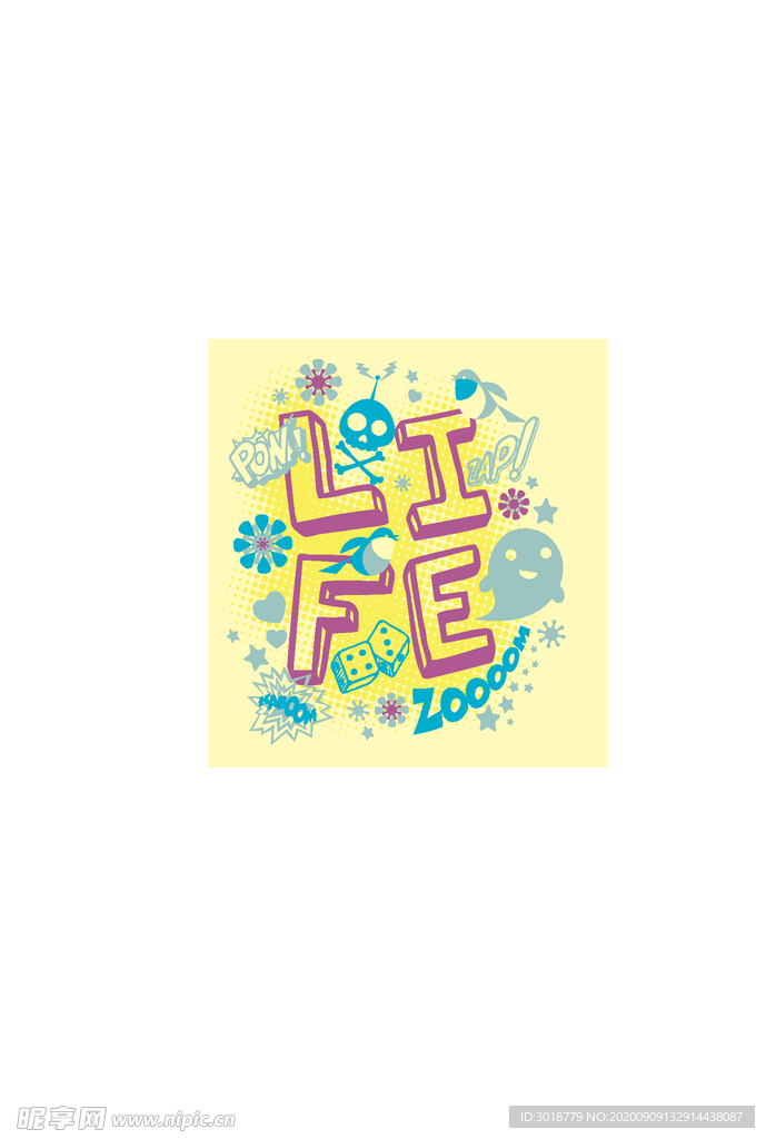 字母印花