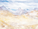 石纹山水背景墙