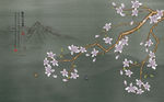 花鸟画 手绘花鸟 背景墙