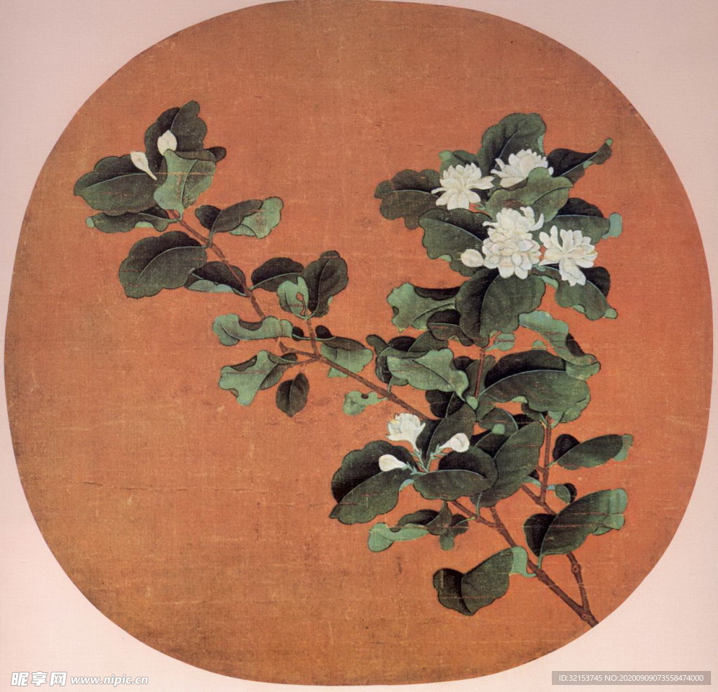 宋人工笔画 花鸟 工笔 国画
