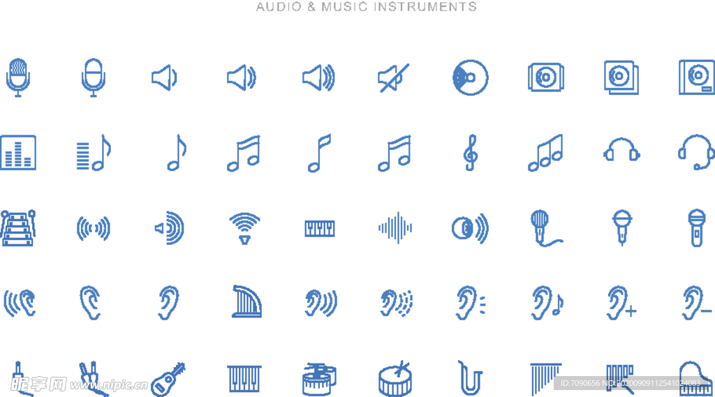 音频乐器图标