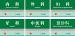 医院科室牌