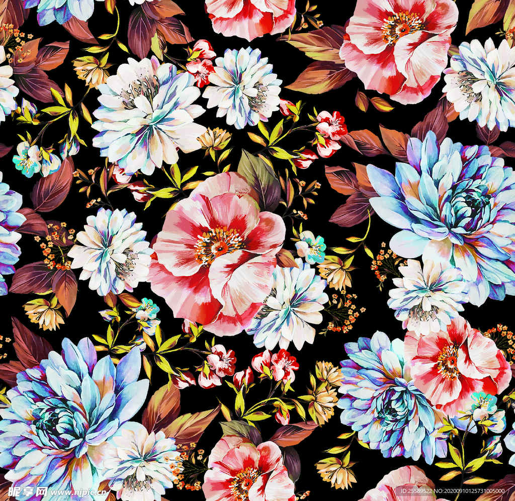手绘花