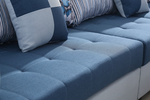 蓝色沙发垫