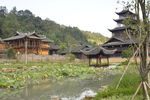 土家族风景 少数民族房屋