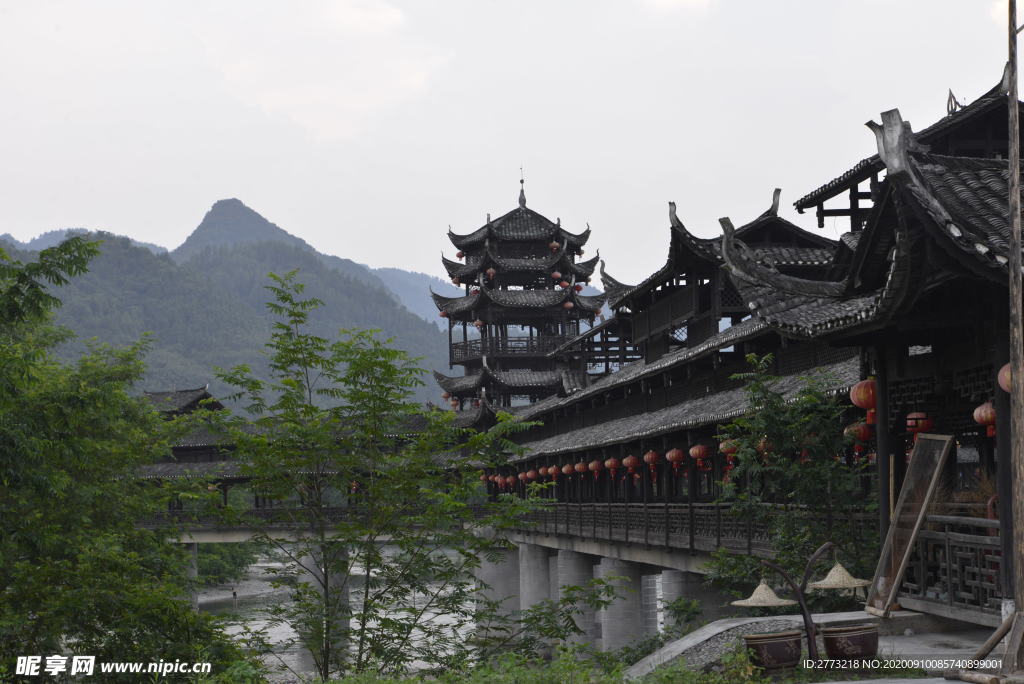 湘西古建筑风雨桥