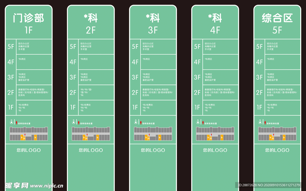 楼层索引 楼层牌 楼层科室
