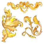 数码 印花 大牌 欧式 花纹
