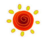 太阳卡通背景海报素材