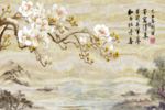 山水画背景墙