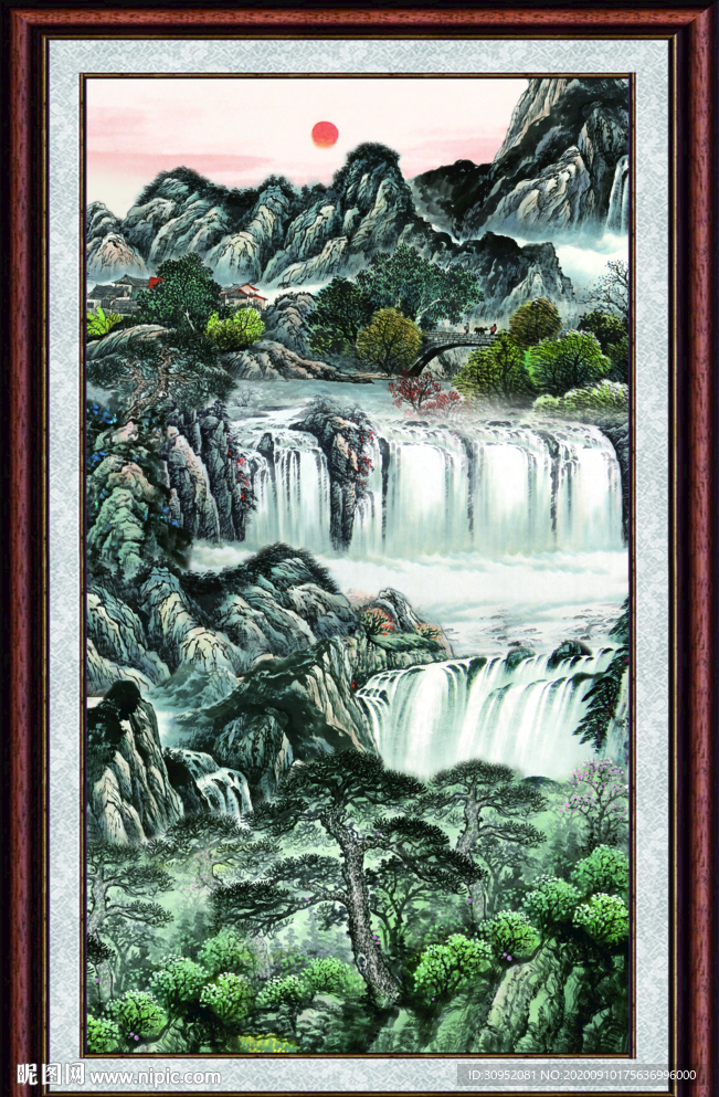巨幅山水画