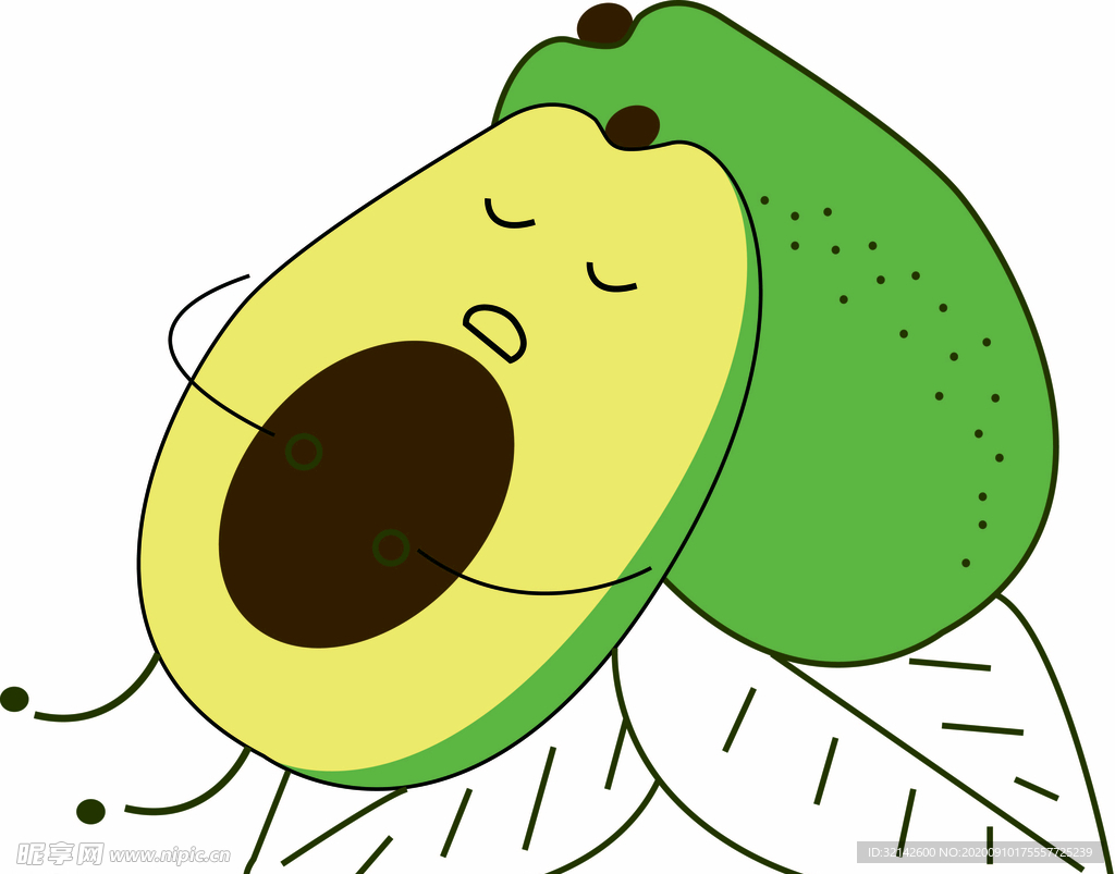 矢量牛油果