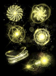 星光素材 光晕 黄色金光