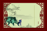 中国风展板