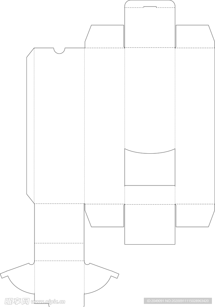 盒子 刀模图 包装