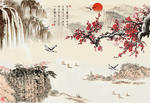 水墨背景墙