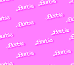 字母印花 barbie