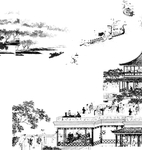 古代线稿