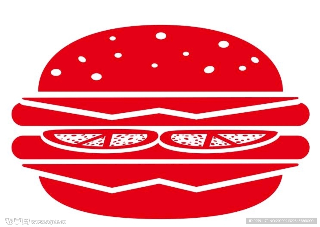 矢量汉堡