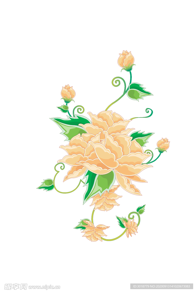 鲜花印花