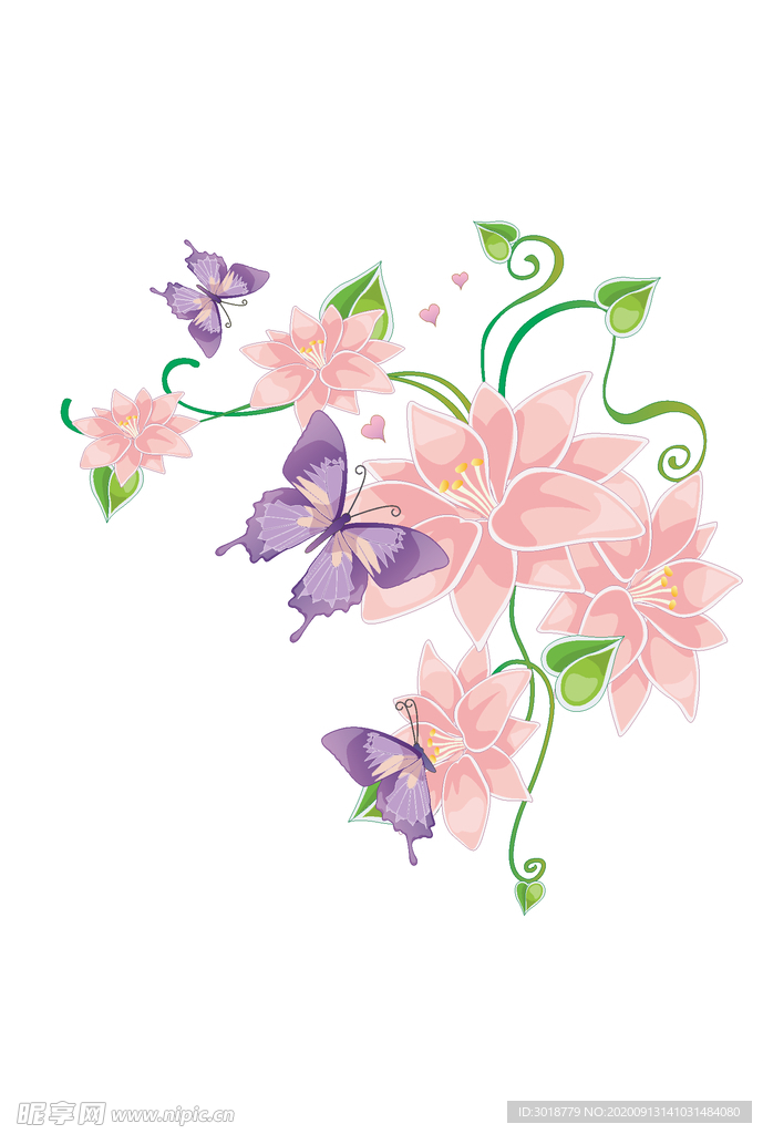 鲜花印花