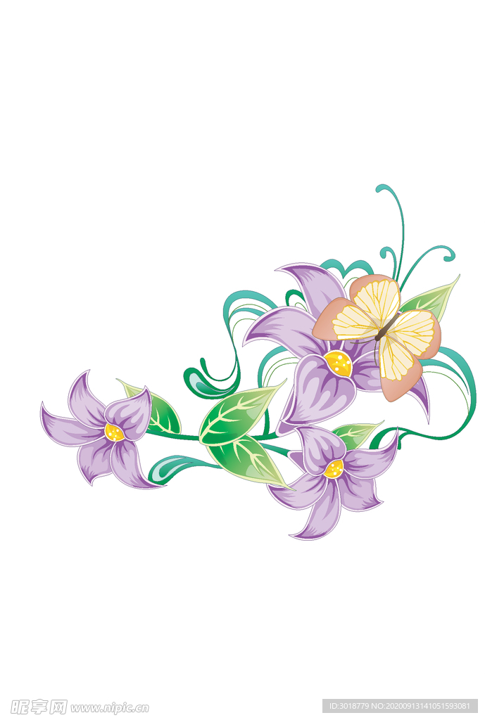 鲜花印花