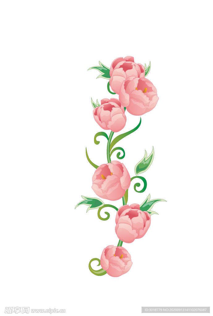 鲜花印花