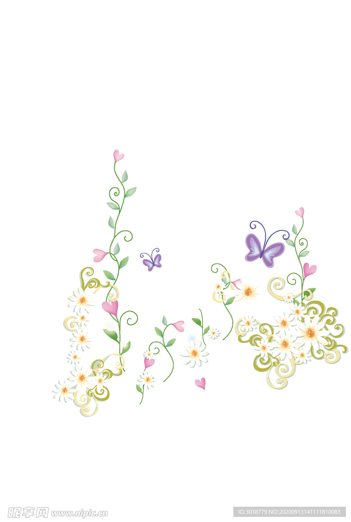 鲜花印花