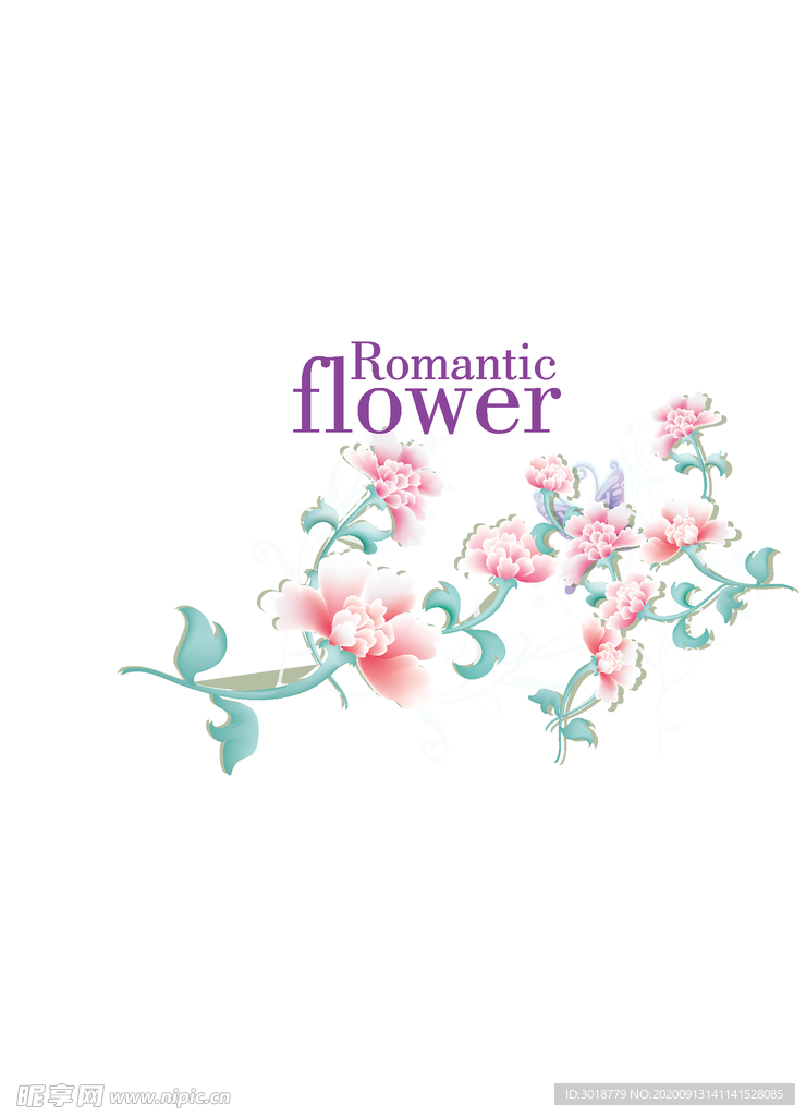 鲜花印花