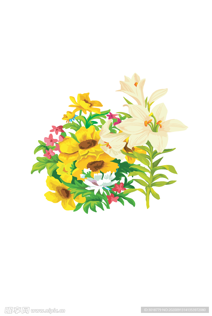 鲜花印花