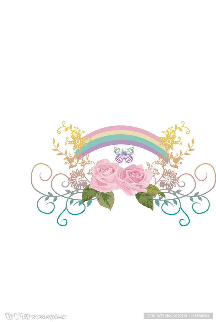鲜花印花