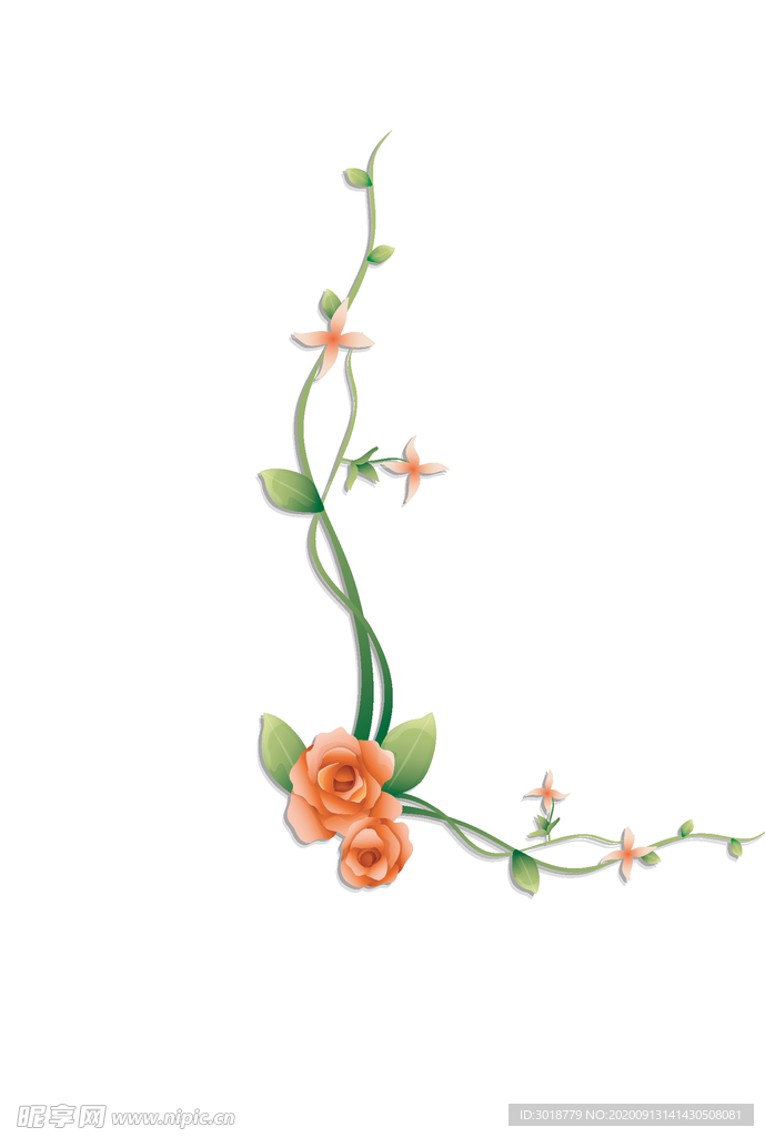 鲜花印花