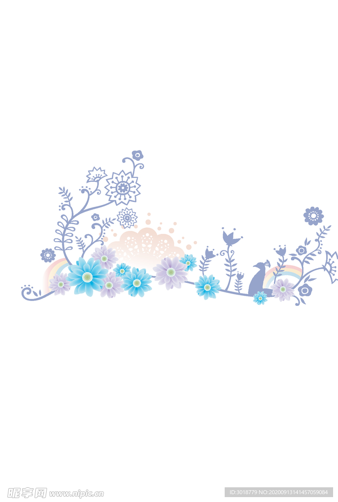 鲜花印花