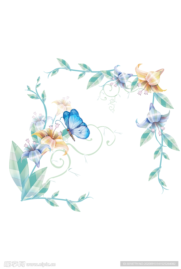 鲜花印花