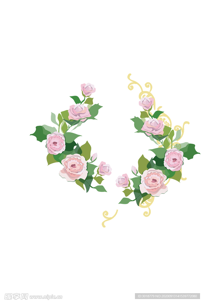 鲜花印花