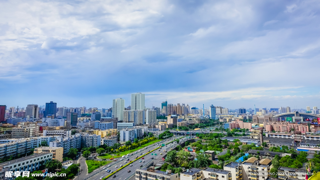 城市建筑大楼旅游背景素材