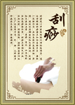 刮痧海报