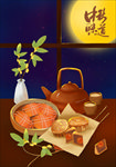 中秋插画