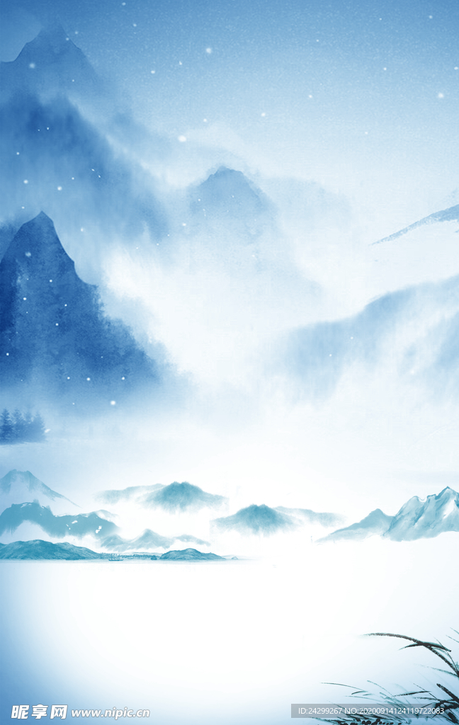 中国风山水画