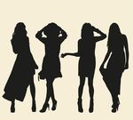 女性剪影品??种