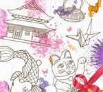 手绘日本文化
