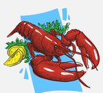 手绘龙虾