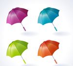 彩色雨伞