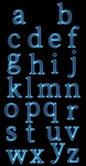发光小写字母